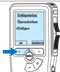 PHILIPS LFH9120 - Ergänzungen in ein Diktat eingufen - 4