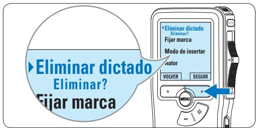 PHILIPS LFH9120 - Eliminar un dictado - 3