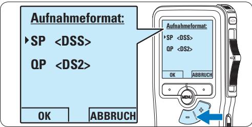 PHILIPS LFH9375 - Ändern des Aufnahmeformats - 4