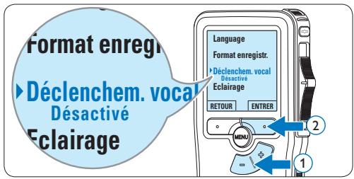 PHILIPS LFH9375 - Utiliser le déclenchement vocal de l'enregistrement - 3