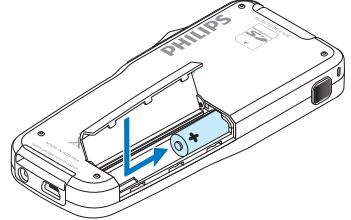 PHILIPS LFH9375 - Einsetzen der Batterien - 2