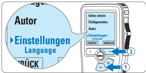 PHILIPS LFH9375 - Ändern des Aufnahmeformats - 2