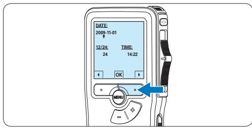 PHILIPS LFH9375 - De datum en de hijd instellen - 2