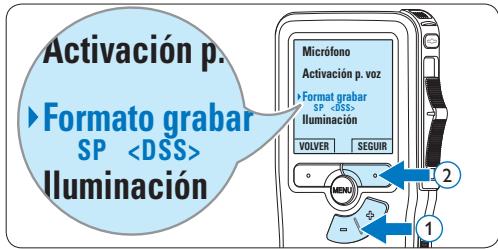 PHILIPS LFH9375 - Cambiar el formatting de grabación - 3