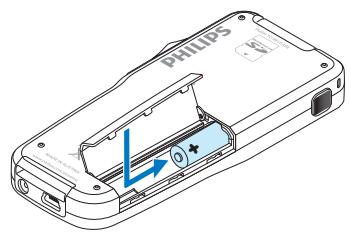 PHILIPS LFH9375 - Mettre les piles en place - 2