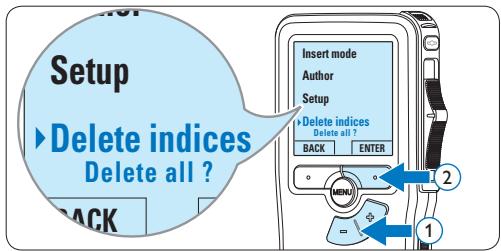 PHILIPS LFH9375 - Delete all index marks - 2