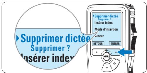 PHILIPS LFH9380 - Supprimer une dictée - 3