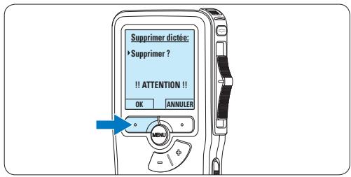 PHILIPS LFH9380 - Supprimer une dictée - 4