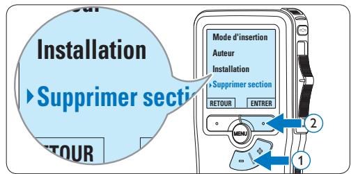 PHILIPS LFH9380 - Supprimer une dictée - 6