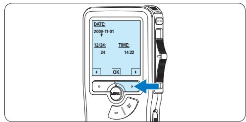 PHILIPS LFH-9172 - Programmer la date et l'heure - 2