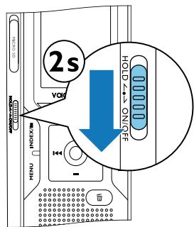 PHILIPS DVT4000 - Allumer et éteindre l'appareil - 1