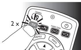 PHILIPS PERFECT REPLACEMENT SRP5004 - Example: setting up the universal remote control to operate your TV: - 6