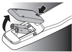 PHILIPS SRP5002/10 - Inserting the batteries - 1