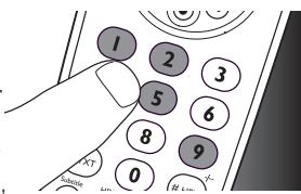 PHILIPS SRP5002/10 - Example: setting up the universal remote control to operate your TV: - 3