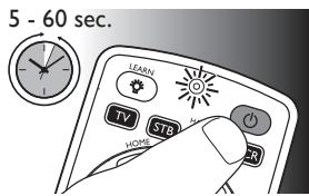 PHILIPS SRP5002/10 - Beispiel: Einrichten der Universal-Fernbedienung für Ihr Fernsehgerät: - 4
