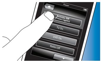 PHILIPS PRESTIGO SRT9320 - Arrêter une activité (avec une macro d'activité) - 2