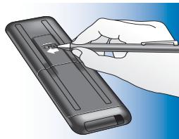 PHILIPS PRESTIGO SRT9320 - Pour remplacer la batterie : - 1