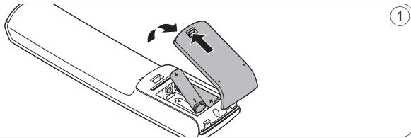 PHILIPS SRU5110 - De batterijenplaatsen - 1