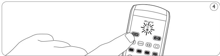 PHILIPS SRU5110 - Deafstandsbediening instellen - 2