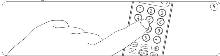 PHILIPS SRU5110 - Deafstandsbediening instellen - 3