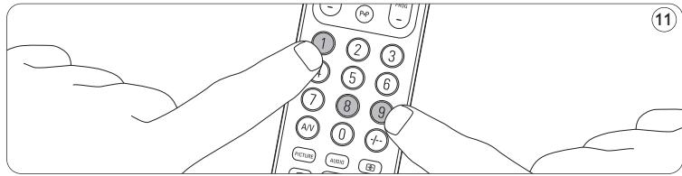 PHILIPS SRU5110 - Restauration des fonctions initiales de votre télécommande - 2