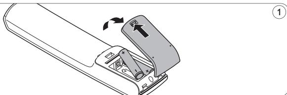 PHILIPS SRU5110 - Batterien einlegen - 1