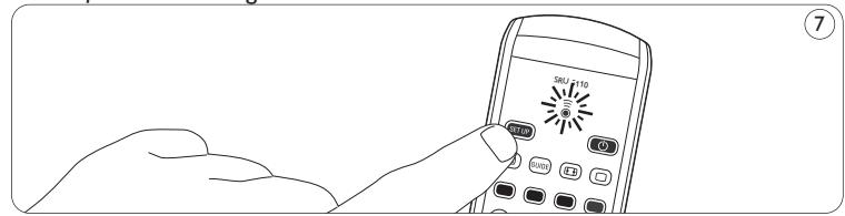 PHILIPS SRU5110/86 - Deafstandsbediening instellen - 5