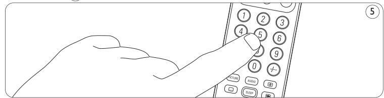 PHILIPS SRU5110/86 - Deafstandsbediening instellen - 3