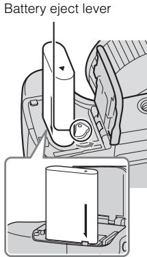 SONY DSC-HX300 - Inserting the battery pack - 2