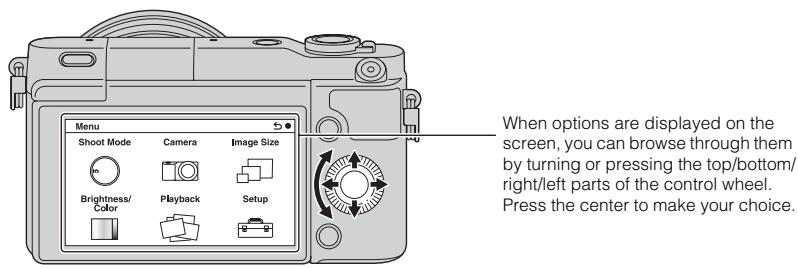 SONY NEX-6 - Control wheel - 3
