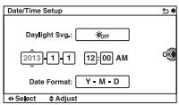 SONY NEX-6 - Date/Time Setup - 1