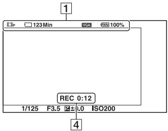 SONY NEX-6 - List of icons on the screen - 3