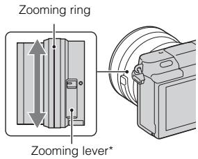 SONY NEX-6 - When attaching the zoom lens, rotate the zoom ring of the lens. - 1