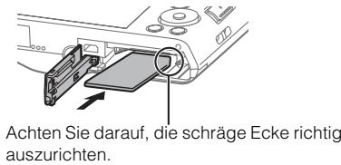 SONY DSC-W830 - Einsetzen einer Speicherkarte (gesondert erhältlich) - 2