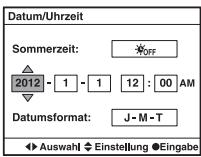 SONY A37 - Einschalten der Kamera und Einstellen der Uhrzeit - 4