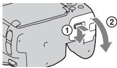 SONY A37 - Inserimento della batteria/scheda di memoria (in vendita separatamente) - 1