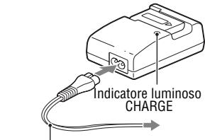 SONY A37 - Collegare il caricabatterie alla presa elettrica a muro. - 2