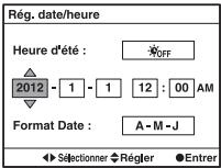 SONY SLT-A57 - Sélectionnez chaque élément à l'aide de «/» et définissez la valeur numérique avec ▲/▼. - 2