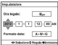 SONY SLT-A57 - Selezionare ciascuna voce con / e impostare il valore numerico con / . - 2