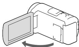 SONY HDR-CX410 V - Zapnutí napájení a nastavení data a Času - 1