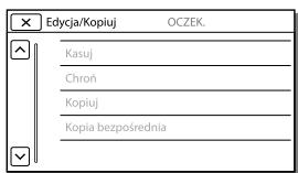 SONY HDR-CX410 V - Gdy nie:noza wybrać jakiejś opcjimenu - 1