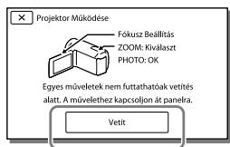 SONY HDR-CX410 V - A beépítét kivetító használata (kivetítóvel rendelkezó típusok esétén) - 3