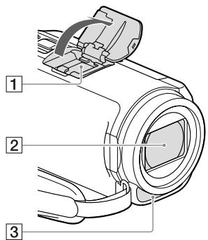 SONY HDR-CX410VE - A készülék részei és kezelőszervei - 1