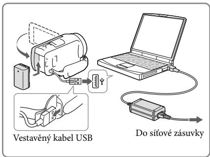 SONY HDR-CX410VE - Nabijeni modulu akumulátoru pomoci počităce - 1