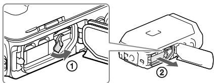 SONY HDR-GW66 - So behmen Sie den Akku Heraus - 1