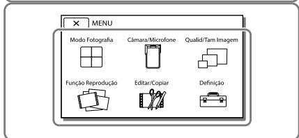 SONY HDR-GW66 - Utilizar os menus - 2