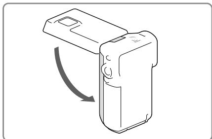 SONY HDR-GW66 - Insérez la batterie. - 1