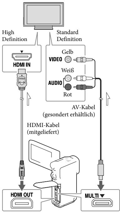 SONY HDR-GW66 - Bildwiedergabe auf einem Fernsehgerät - 1