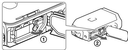 SONY HDR-GW66VE - De accu verwijderen - 1