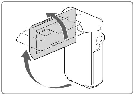 SONY HDR-GW66VE - Mise sous tension et réglage de la date et de l'heure - 1